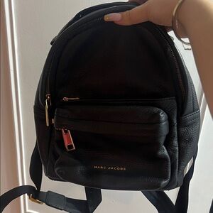 Marc Jacobs Black Textured Backpack